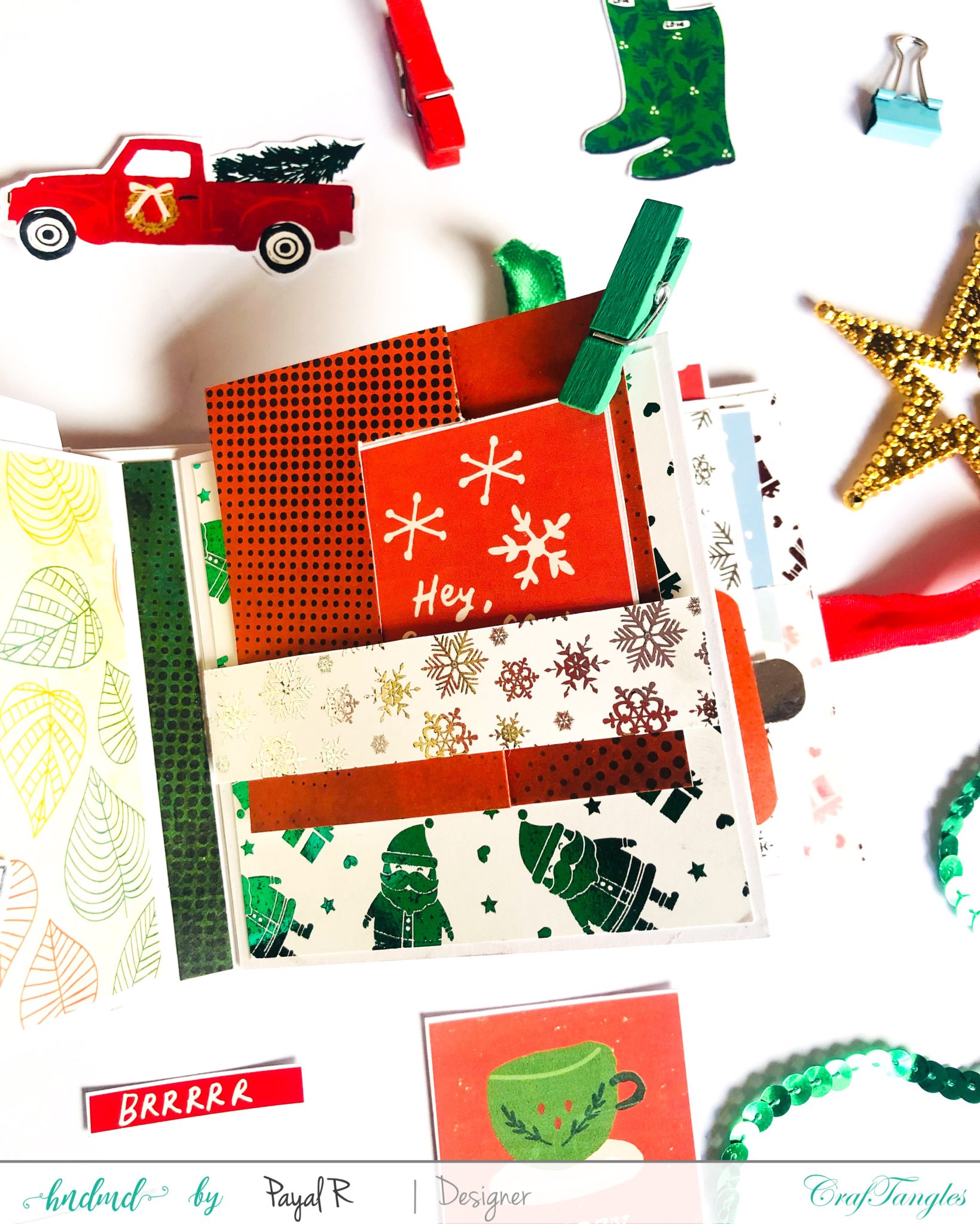 Mini Album Tutorial - Christmas Edition 6