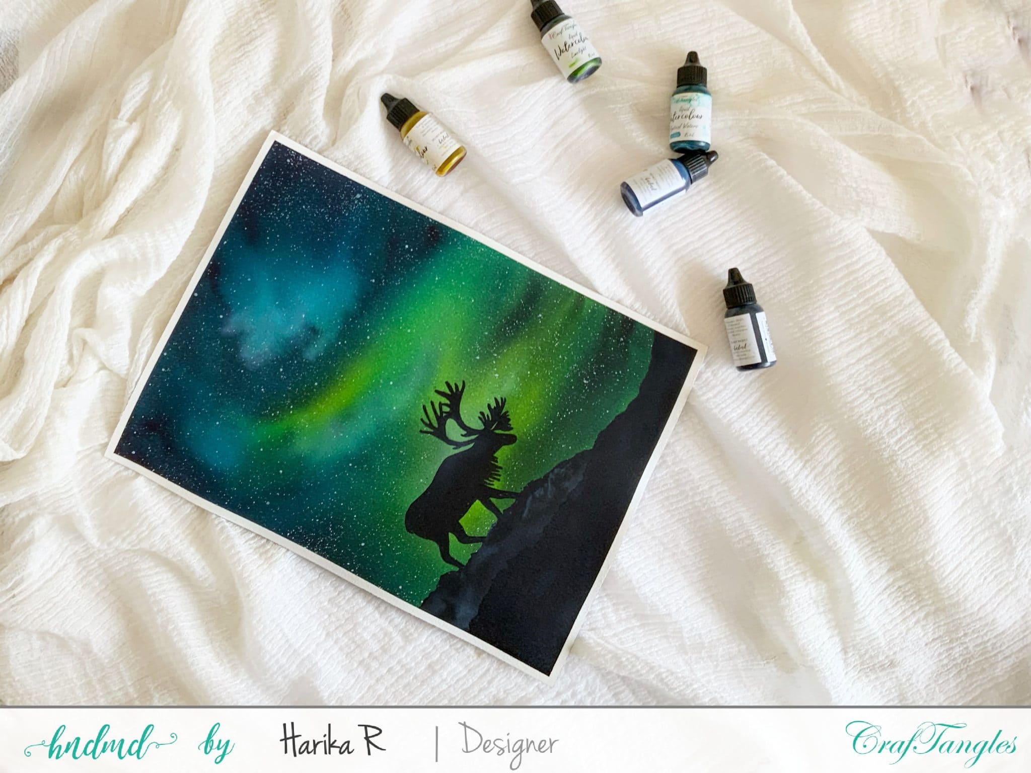 Watercolor Galaxy Silhouette 2