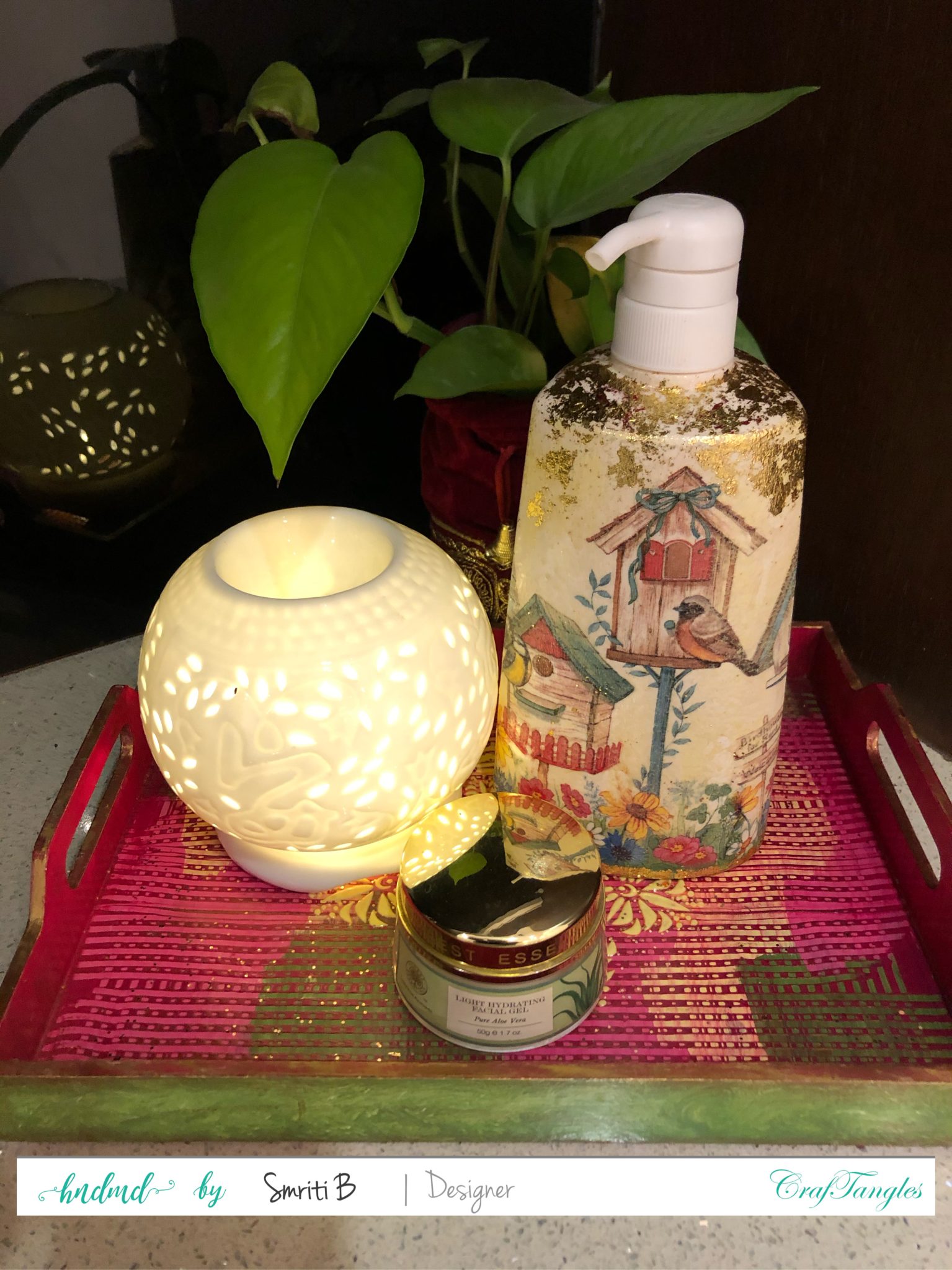 Simplest Trash to Treasure Decoupage project 3 Simplest Trash to Treasure Decoupage project 3