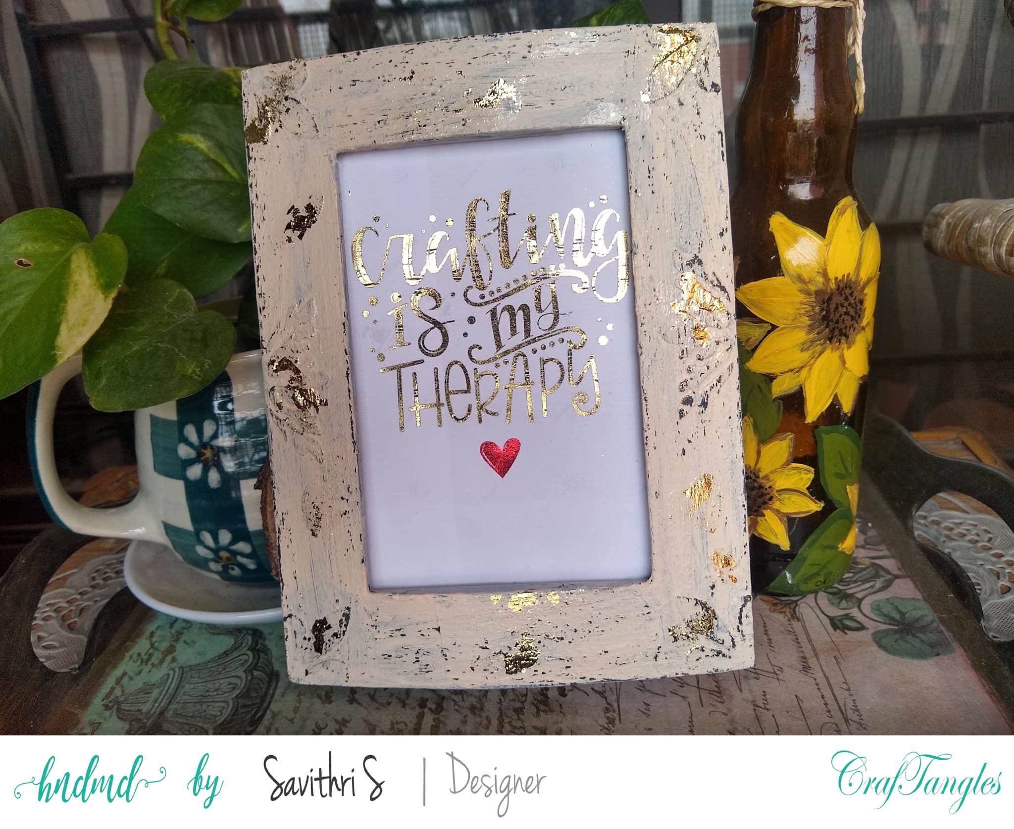 Distressed Vintage Upcycled Photo Frame 2 Vintage