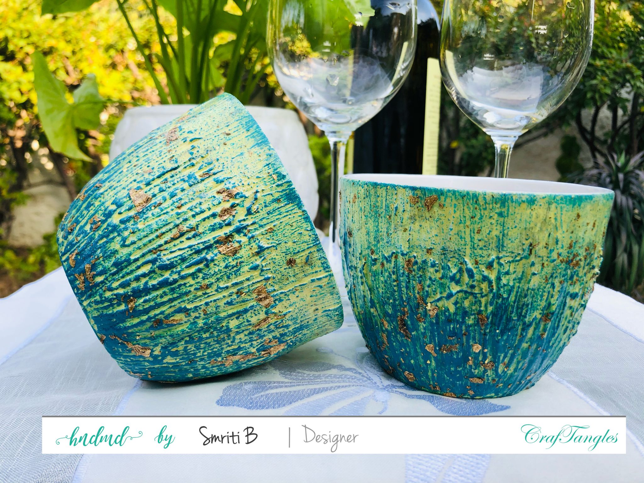 Upcycled Gilded Patina Effect Cups 2 Upcycled Gilded Patina Effect Cups 1