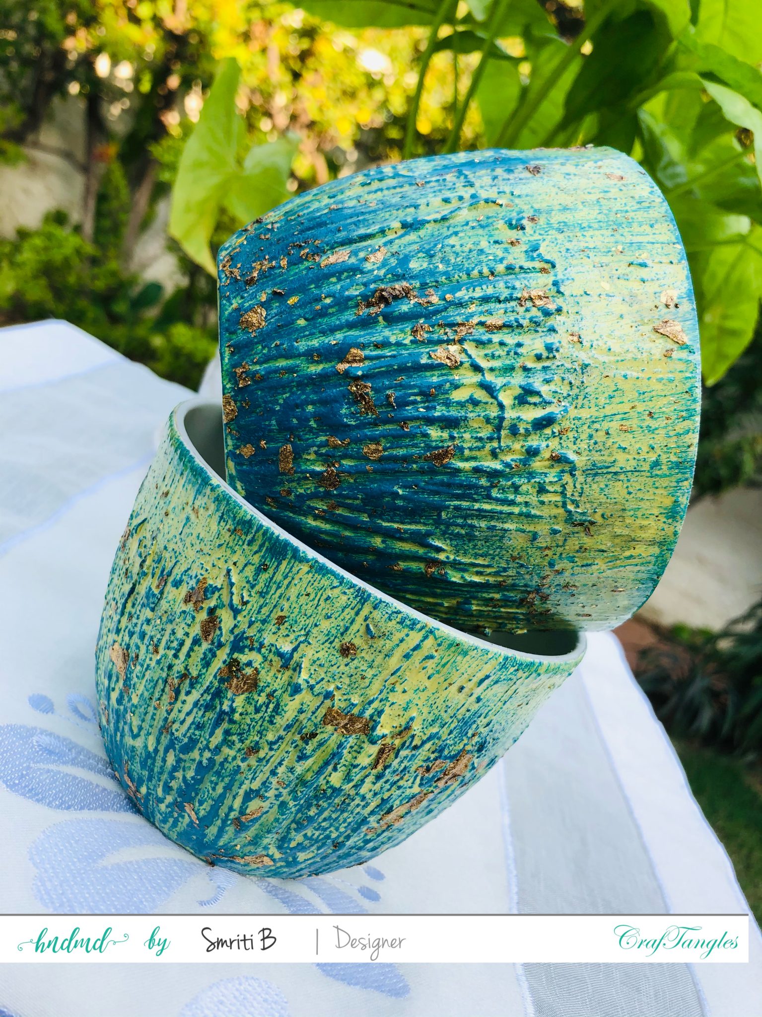 Upcycled Gilded Patina Effect Cups 1 upcycled