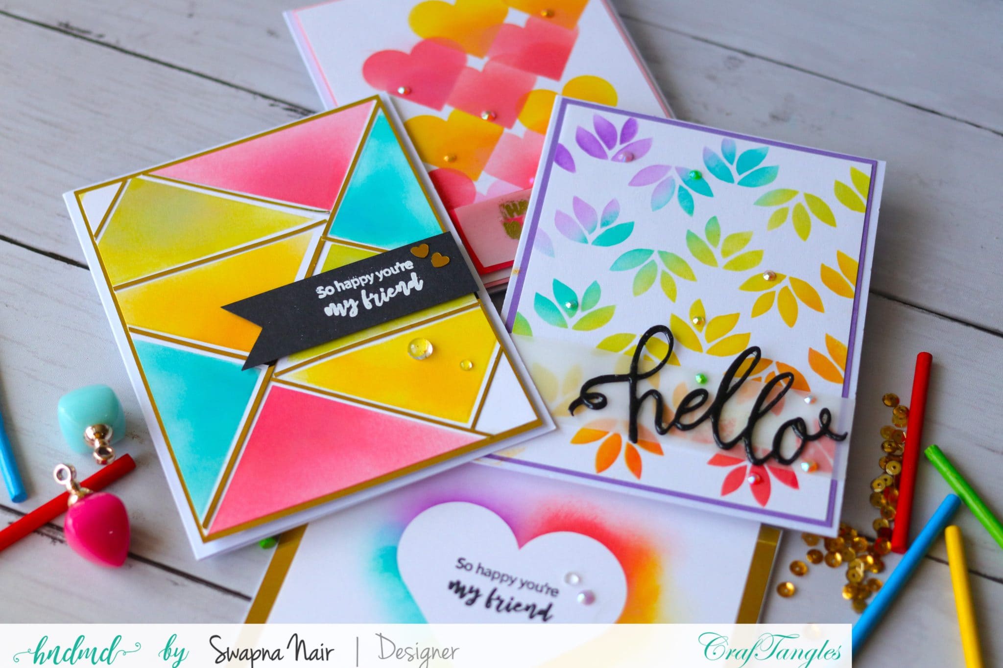 Cardmaking Ideas - 4 Easy Cards using Stencils 6 Cardmaking Ideas - 4 Easy Cards using Stencils 5