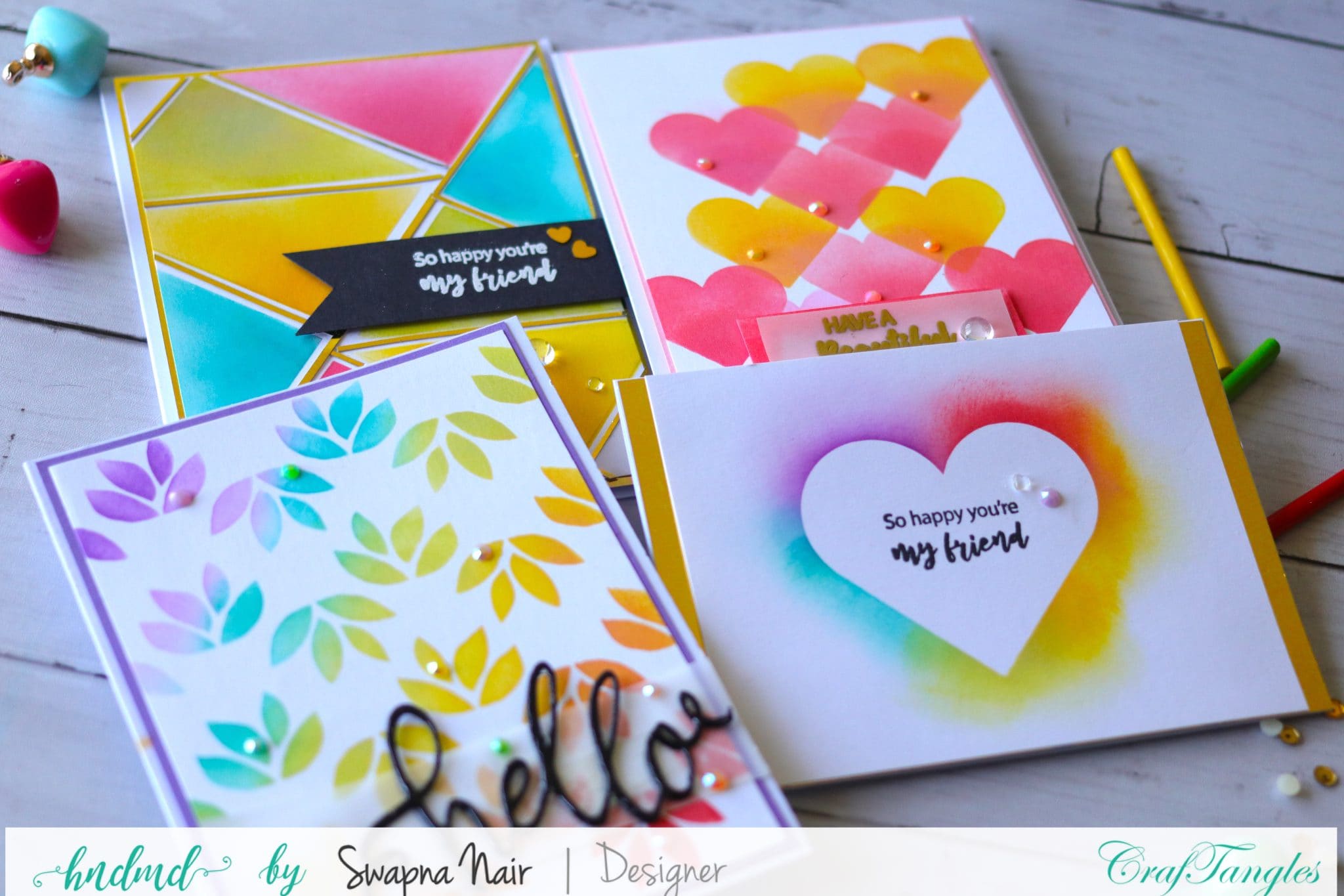 Cardmaking Ideas - 4 Easy Cards using Stencils 7 Cardmaking Ideas - 4 Easy Cards using Stencils 6