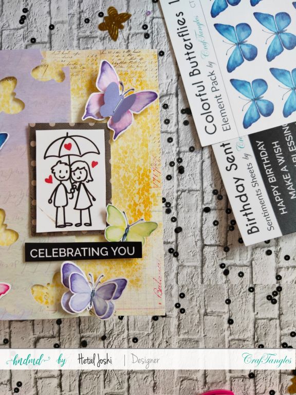 Scrapbook Layout using simple Butterflies 1 layout