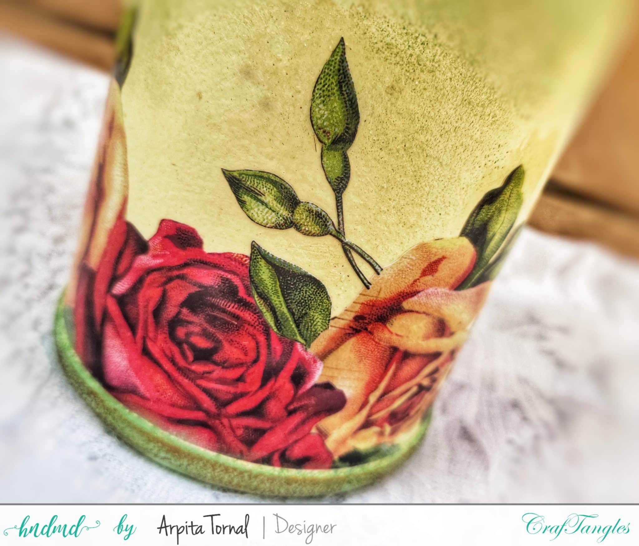 Upcycled Decoupage Plastic Bottle 3 Upcycled Decoupage Plastic Bottle 2