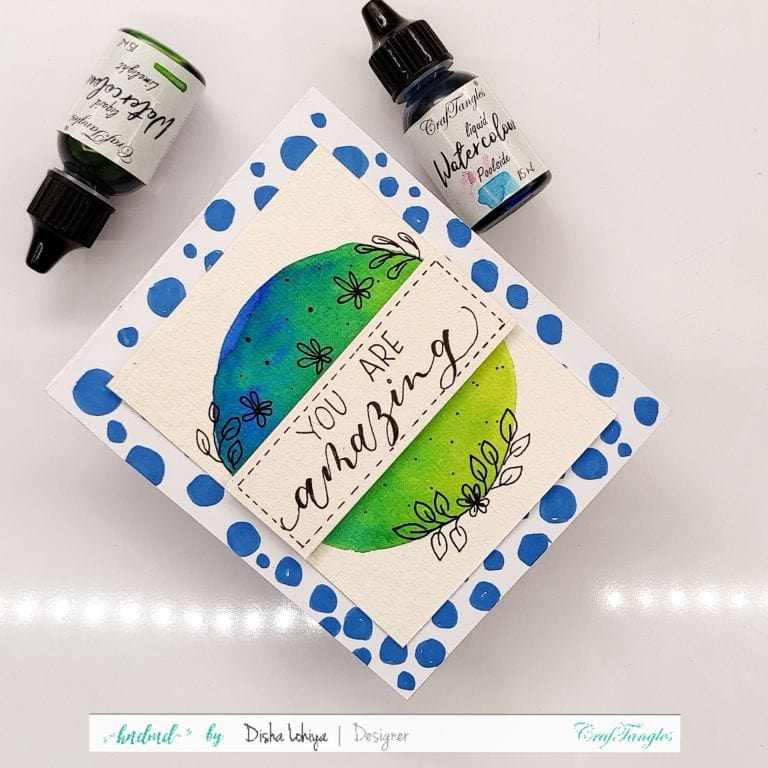 Paint Blobs into Cards 2