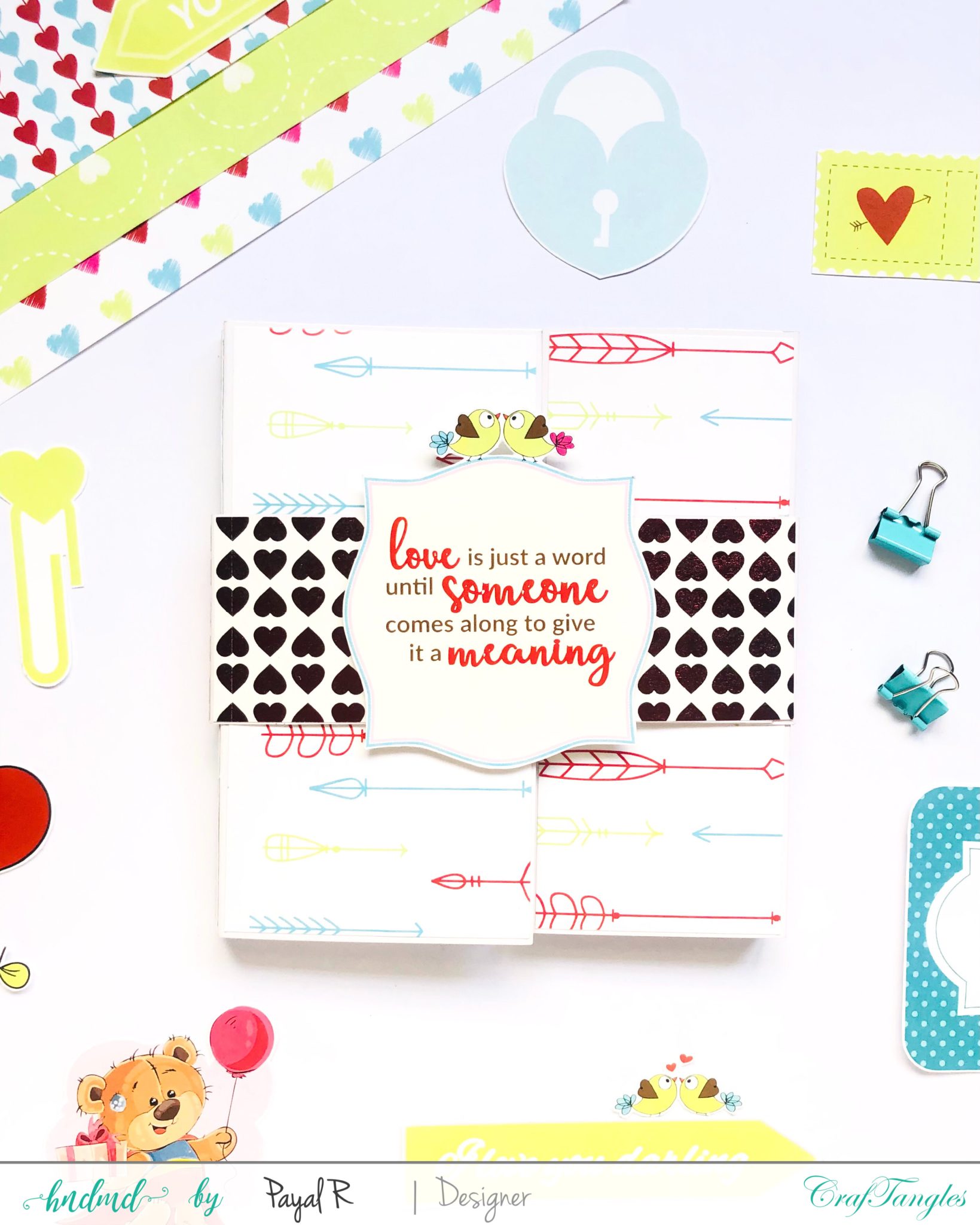 Quick and Easy Card using Scrapbook supplies 2 card