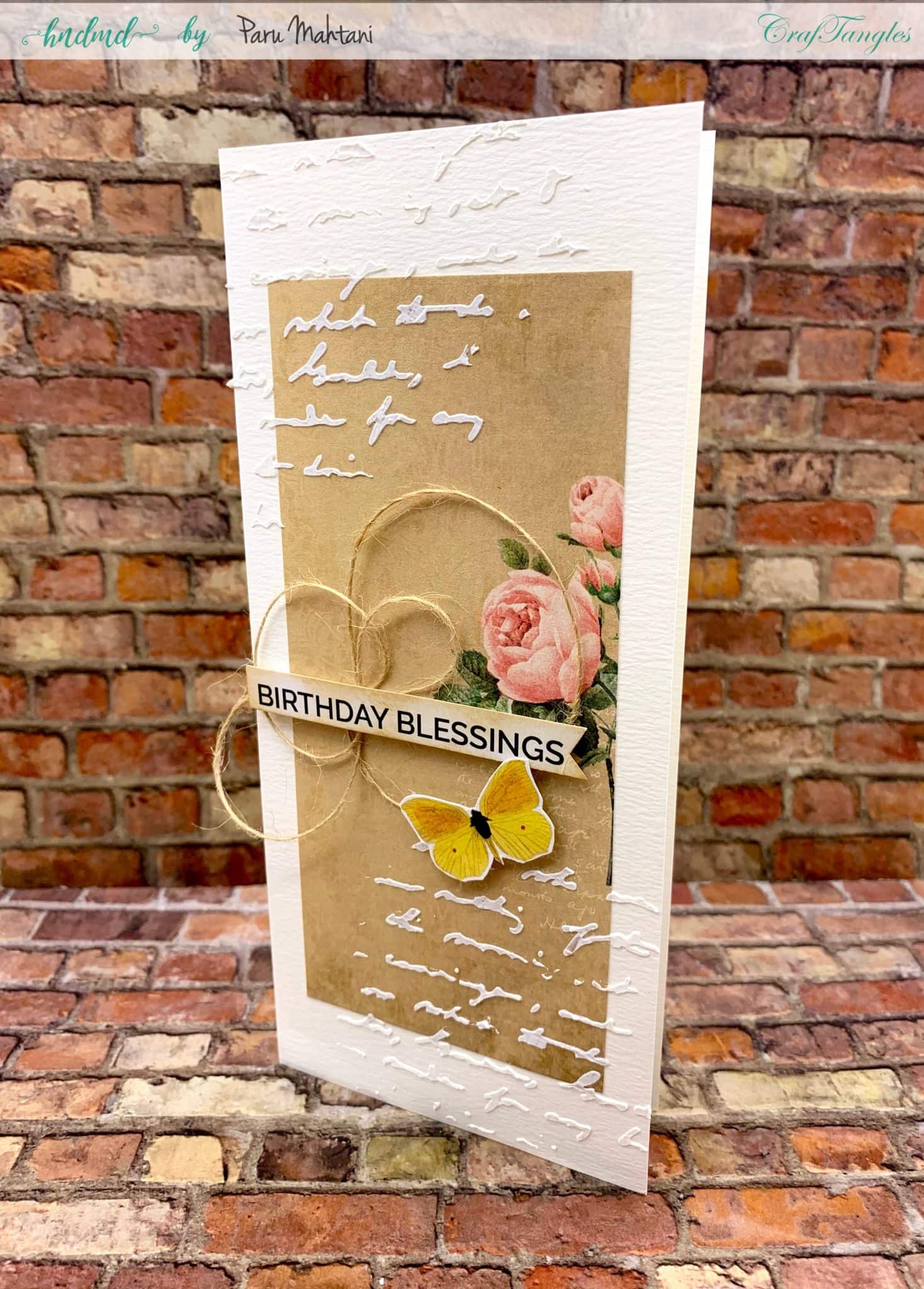 4 beautiful Shabby chic and vintage birthday cards 7