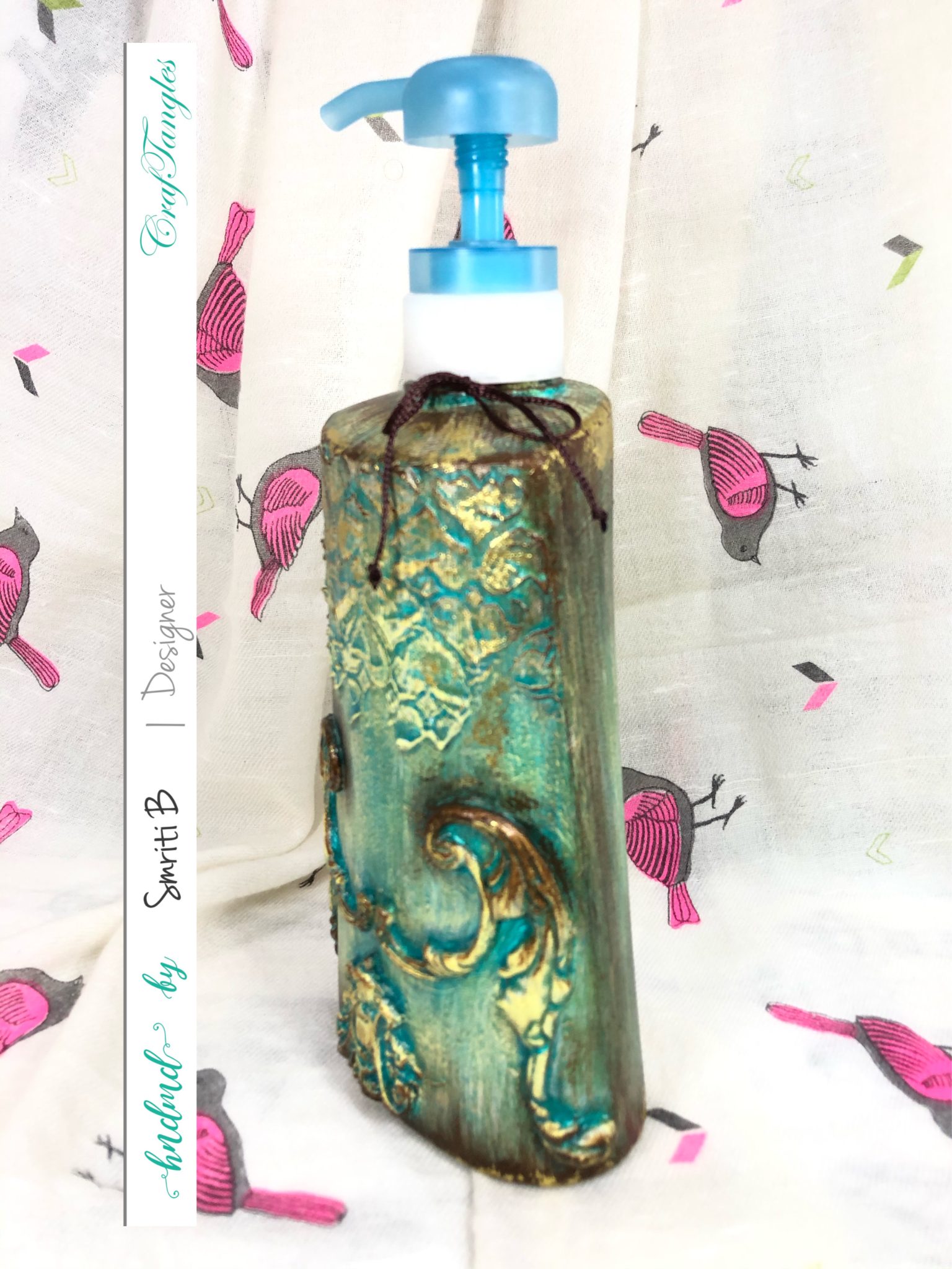 Beautiful upcycle project 'Antique Bottle'