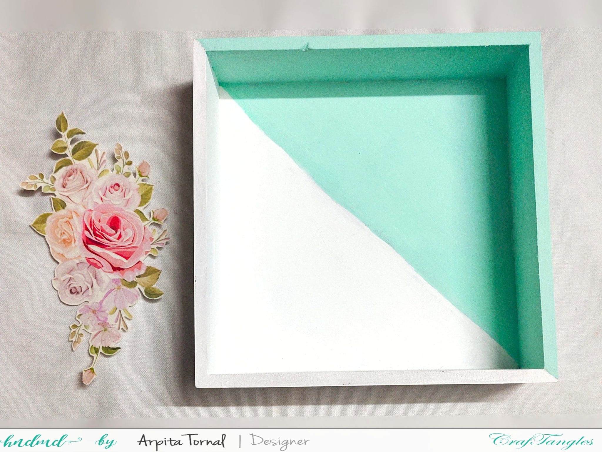 Decoupage Tray Using Floral Transfer It Sheet 4 Decoupage Tray Using Floral Transfer It Sheet 4