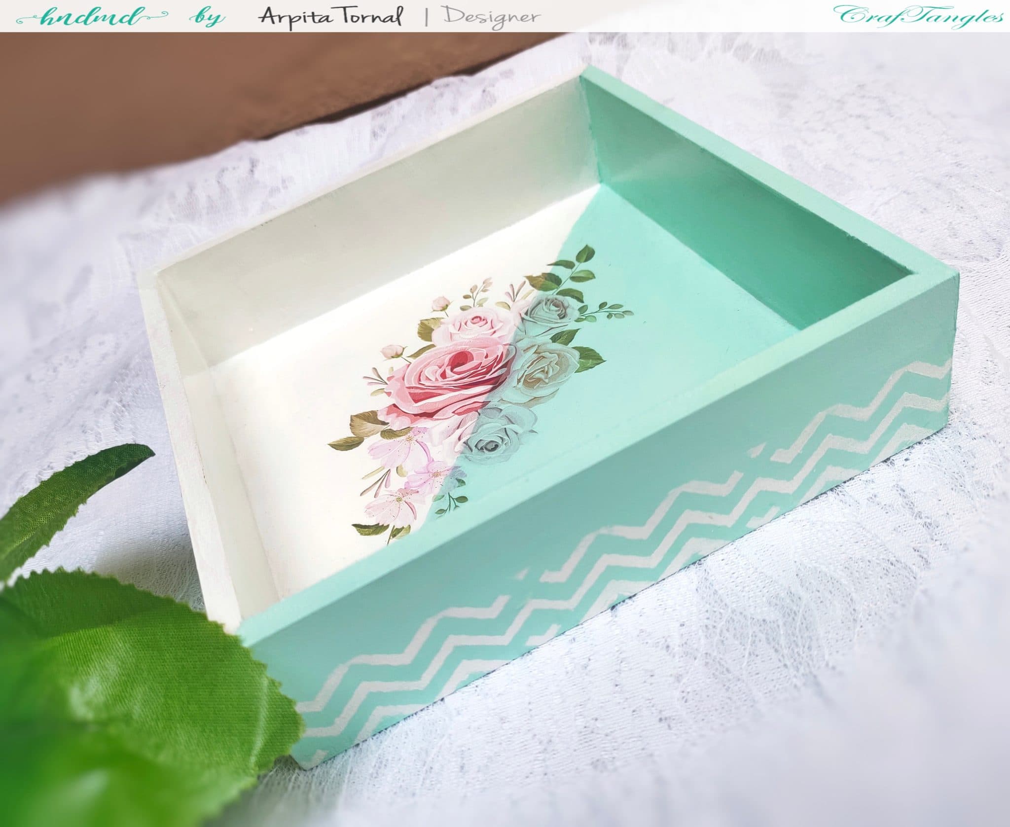 Decoupage Tray Using Floral Transfer It Sheet 8 Decoupage Tray Using Floral Transfer It Sheet 7