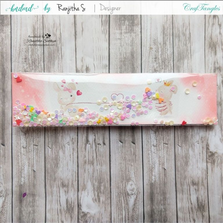 Beautiful Shaker Bookmark and envelope in a different style 3 Shaker bookmark