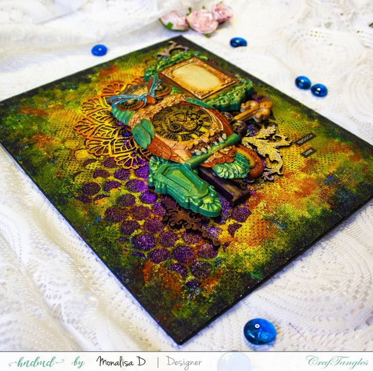 Vibrant Owl - Mixed Media Canvas 4