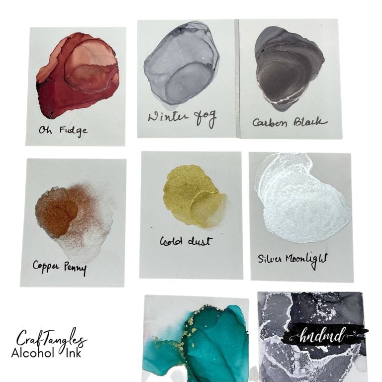 CrafTangles Alcohol Ink Swatches 4