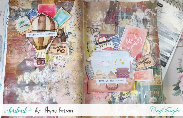 Easy mixed media art journal page 15 art journal page