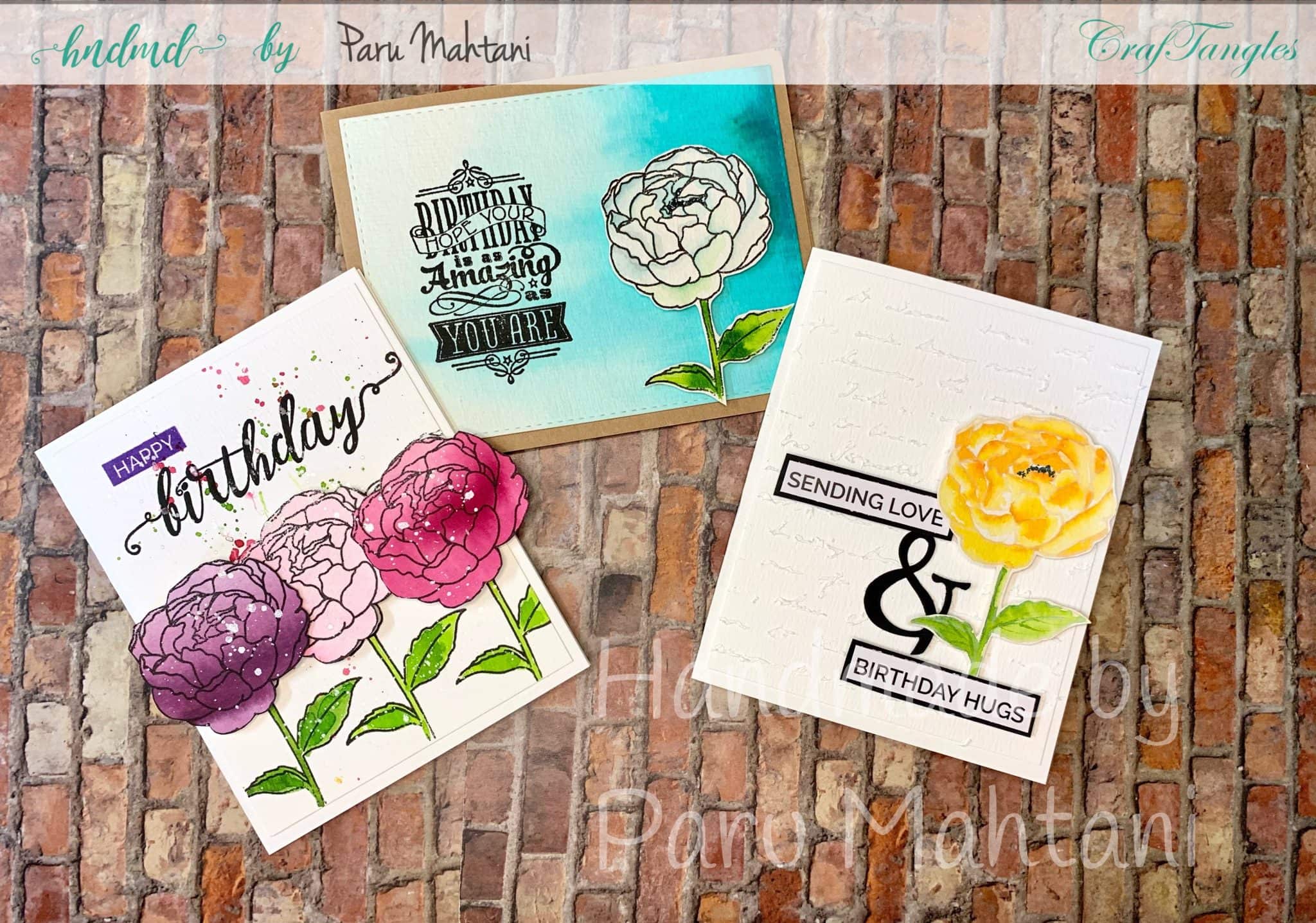 3 Pretty Floral Birthday Cards 1 3 Pretty Floral Birthday Cards 1