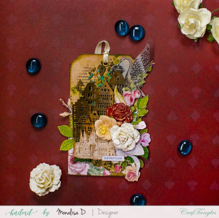 2 Beautiful Mixed Media Tags 5 mixed media tags