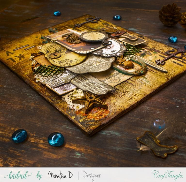 mixed media layout