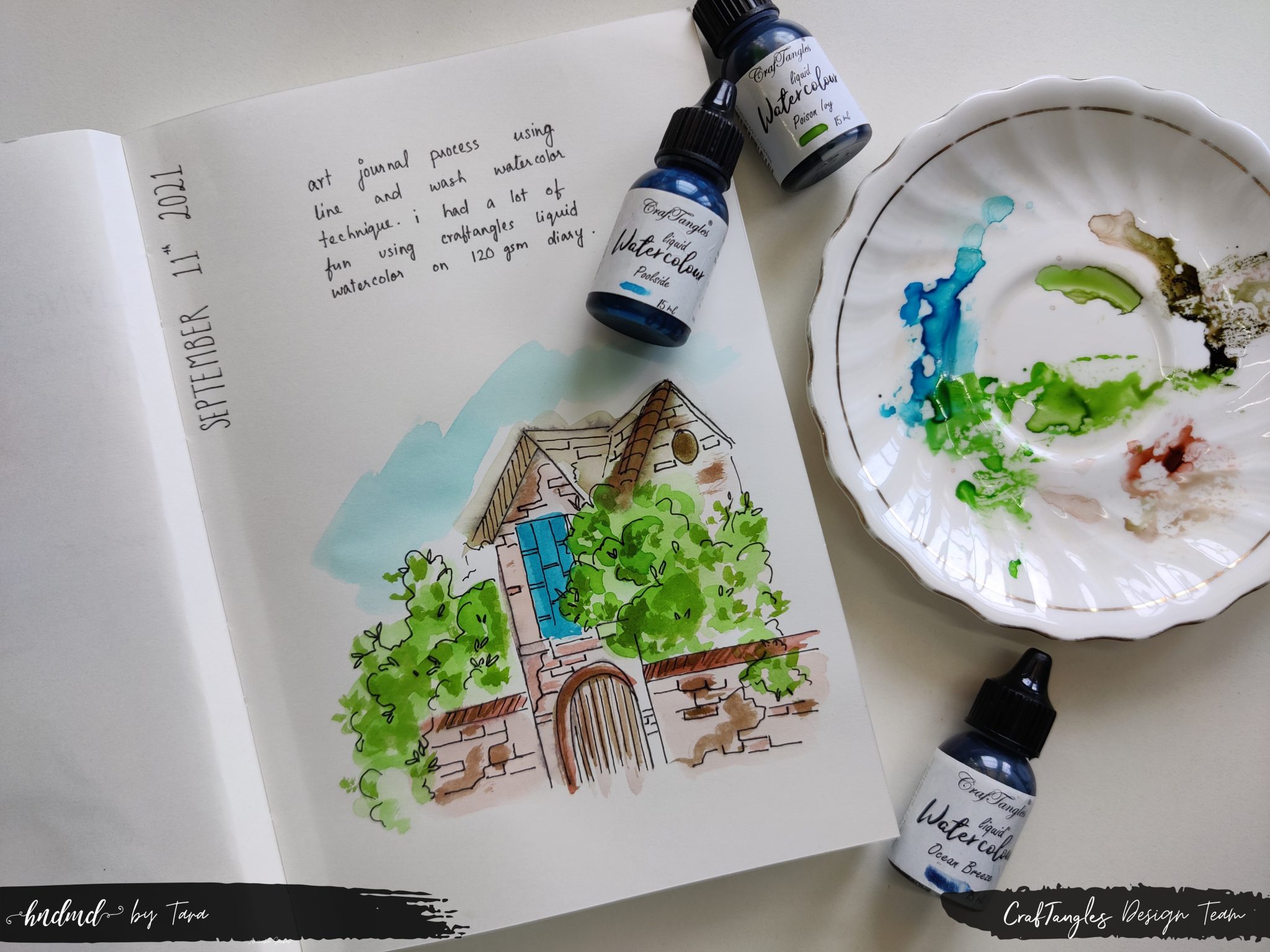 Art Journaling Using Line & Wash Technique 2 Art Journal