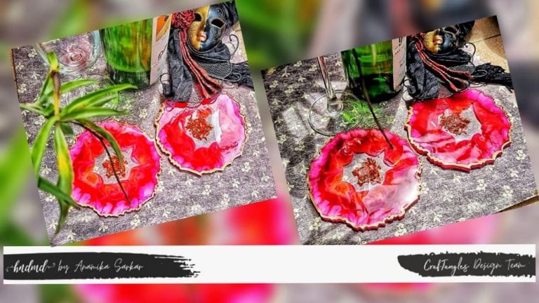 Beautiful Resin Alcohol Ink Coasters 3