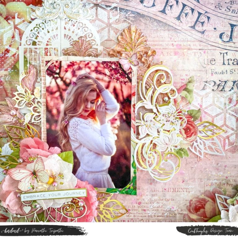 Embrace Your Journey - Beautiful Mixed Media Layout 4 Embrace Your Journey - Beautiful Mixed Media Layout 4