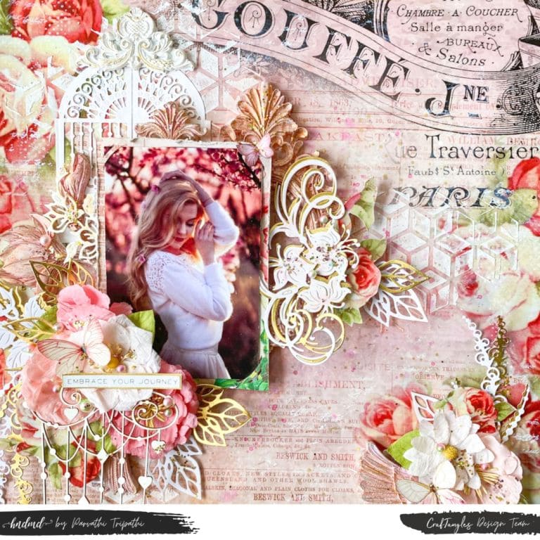 Embrace Your Journey - Beautiful Mixed Media Layout 6 Embrace Your Journey