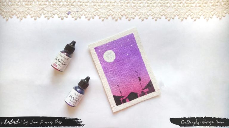 Beautiful Skyline Watercolour Painting 2 skyline