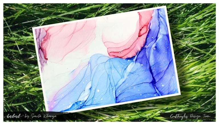 Beautiful 'Whispering Waves' - Alcohol Ink Project 2 Whispering Waves