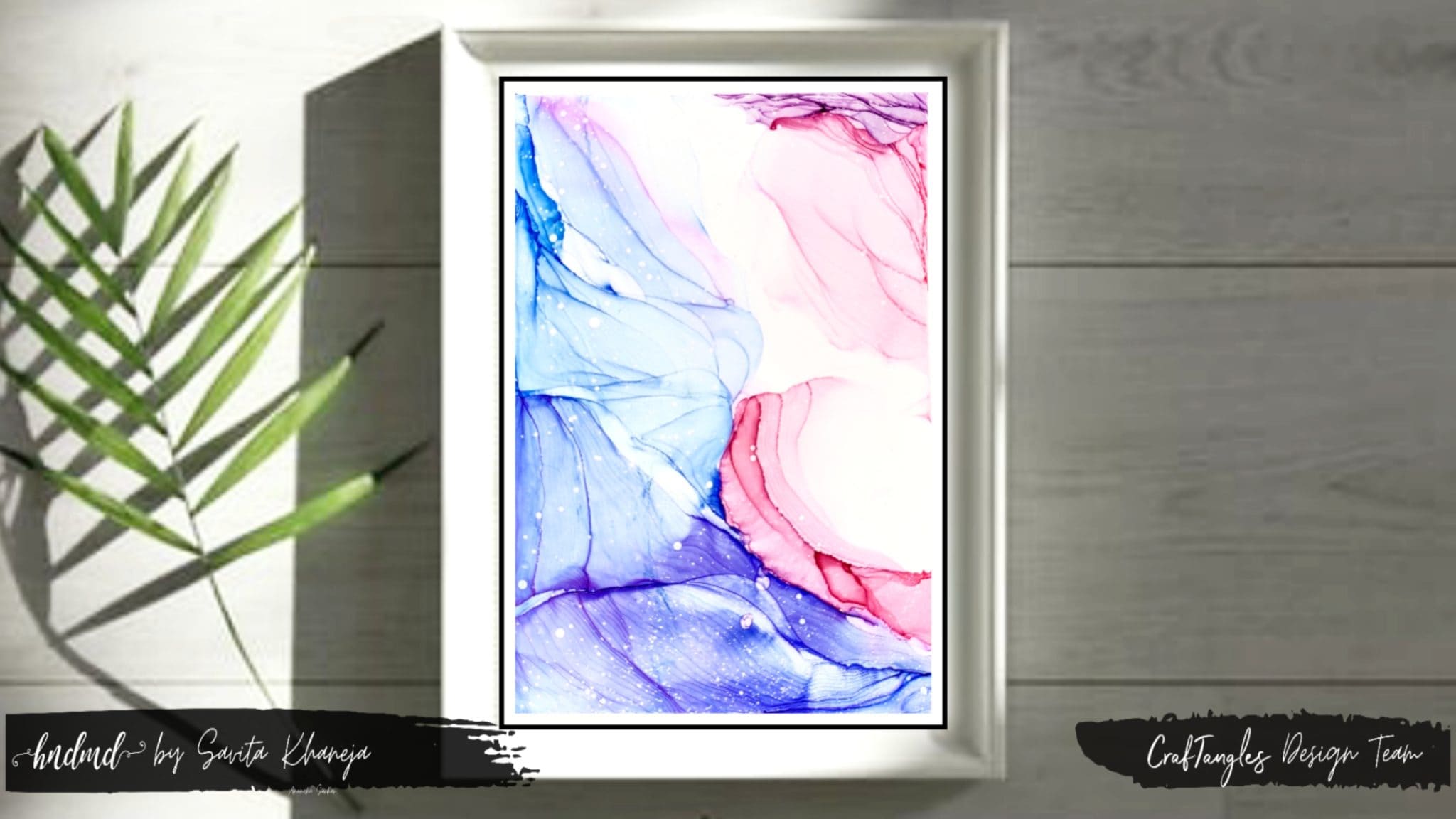 Beautiful 'Whispering Waves' - Alcohol Ink Project 3 Whispering Waves