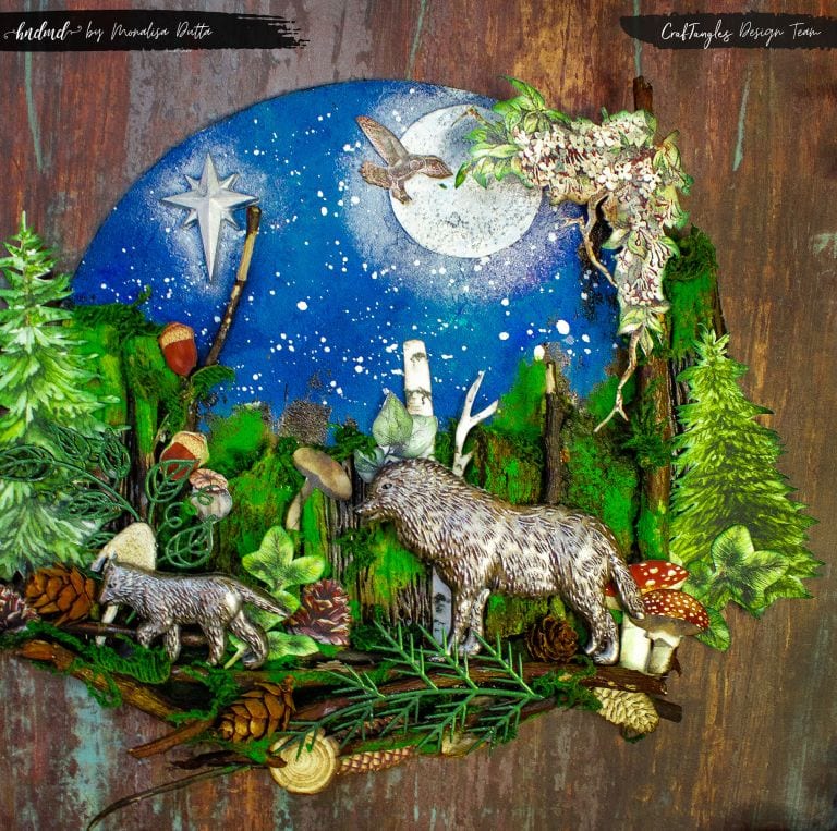 Beautiful "Into The Nocturnal Forest" Mixed Media Project 7 Into the nocturnal forest