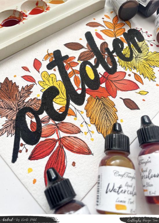 Beautiful Hello OCTOBER !! Calligraphy Tutorial 3 Calligraphy