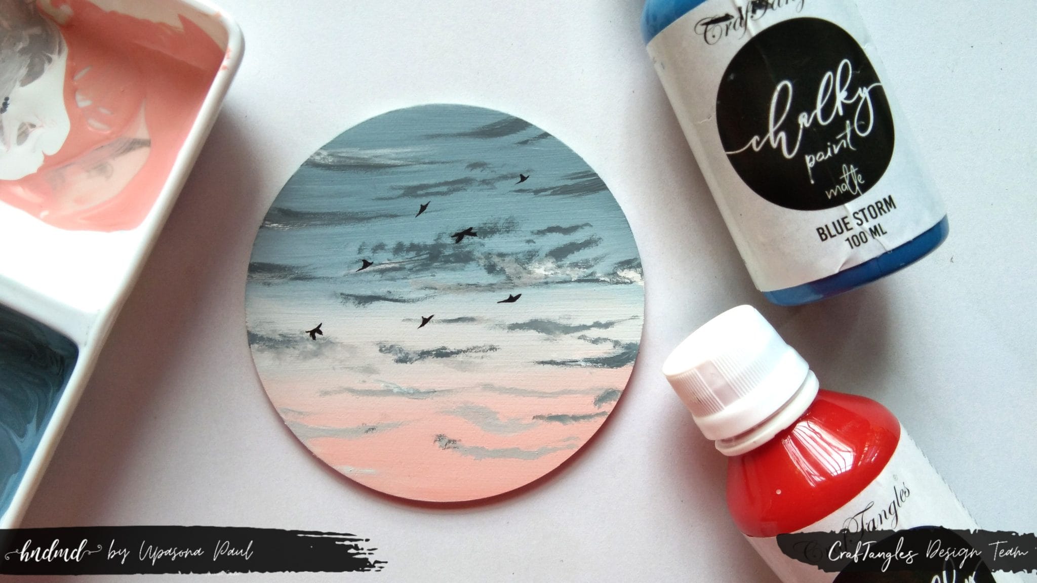 Beautiful Gloaming Skyscape Chalk Painting 2 Beautiful Gloaming Skyscape Chalk Painting 2