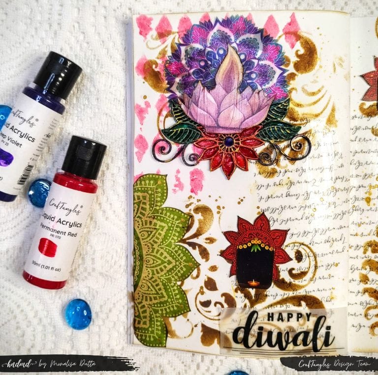 'Diwali Celebration' Mixed Media Journal Page 4 diwali celebration