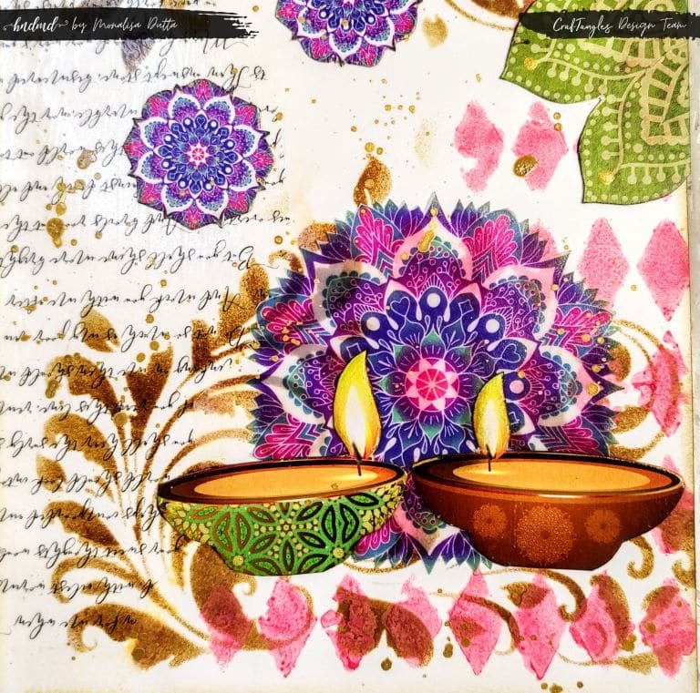 'Diwali Celebration' Mixed Media Journal Page 6 'Diwali Celebration' Mixed Media Journal Page 4