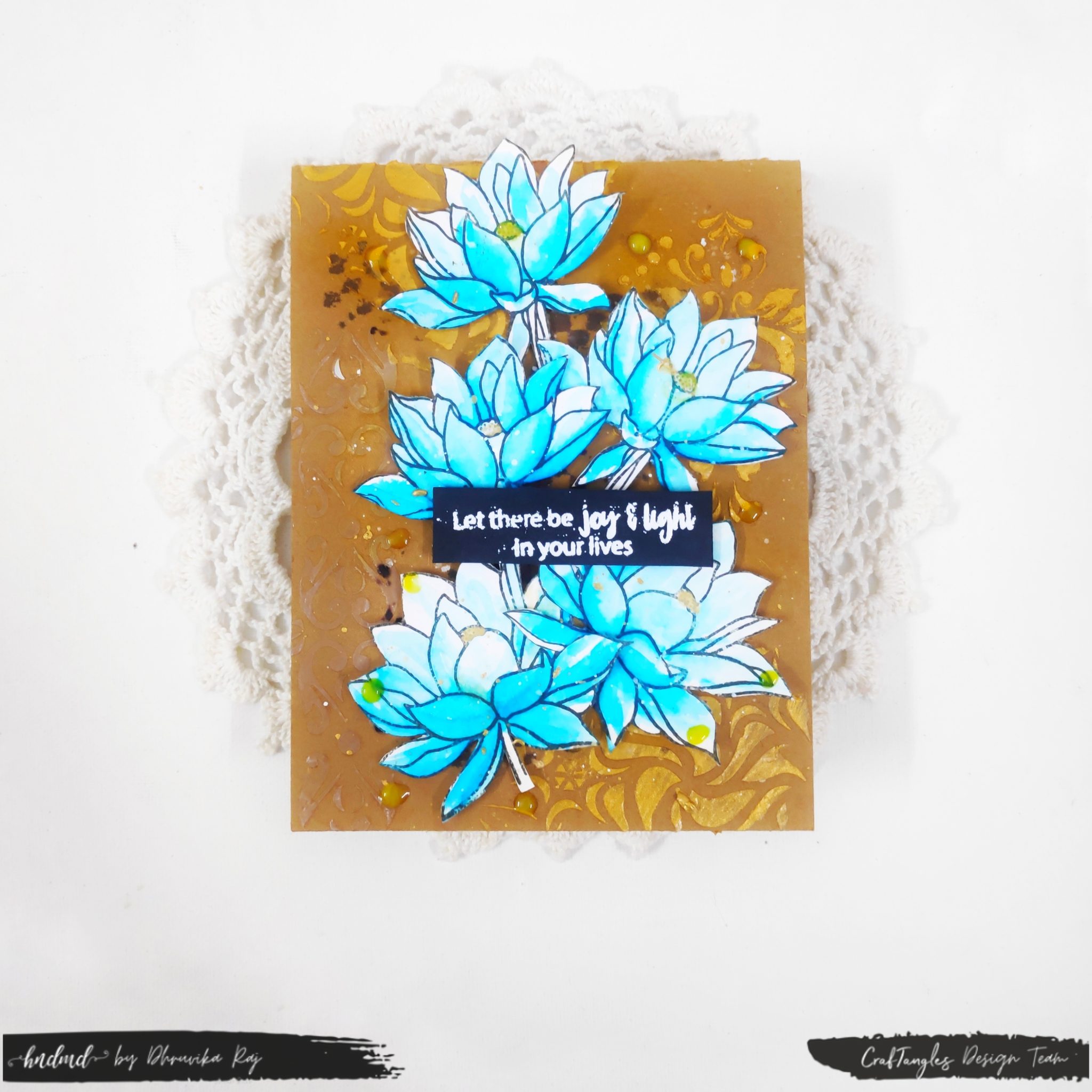 3 Stunning Diwali Cards Using Single Stamp-set 5