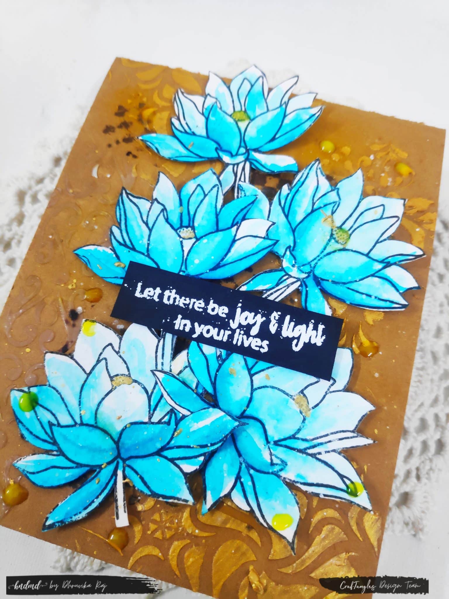 3 Stunning Diwali Cards Using Single Stamp-set 6