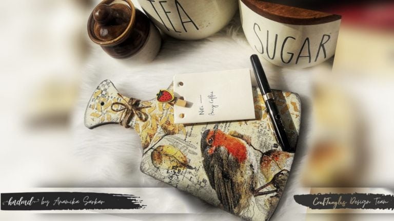 Beautiful Decoupage Note Paper Holder 2 note paper holder