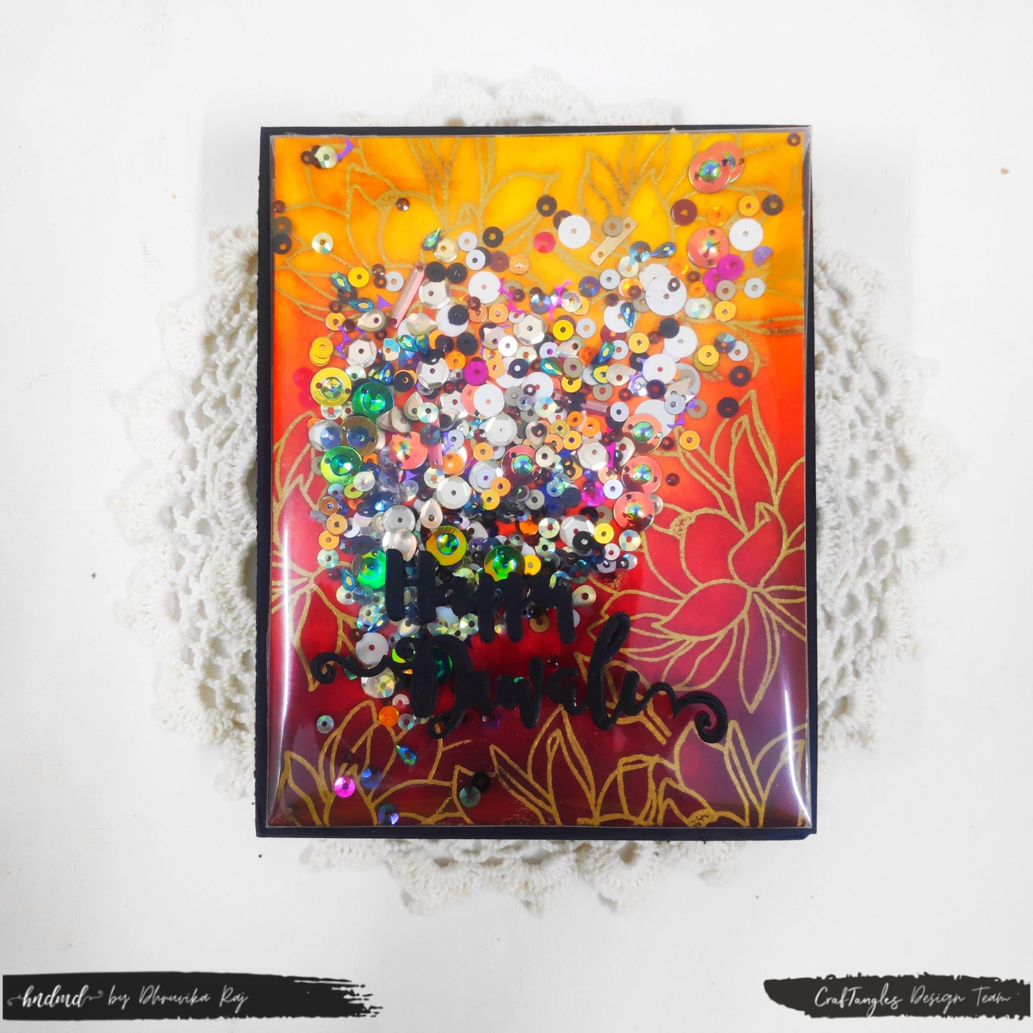 3 Stunning Diwali Cards Using Single Stamp-set 3