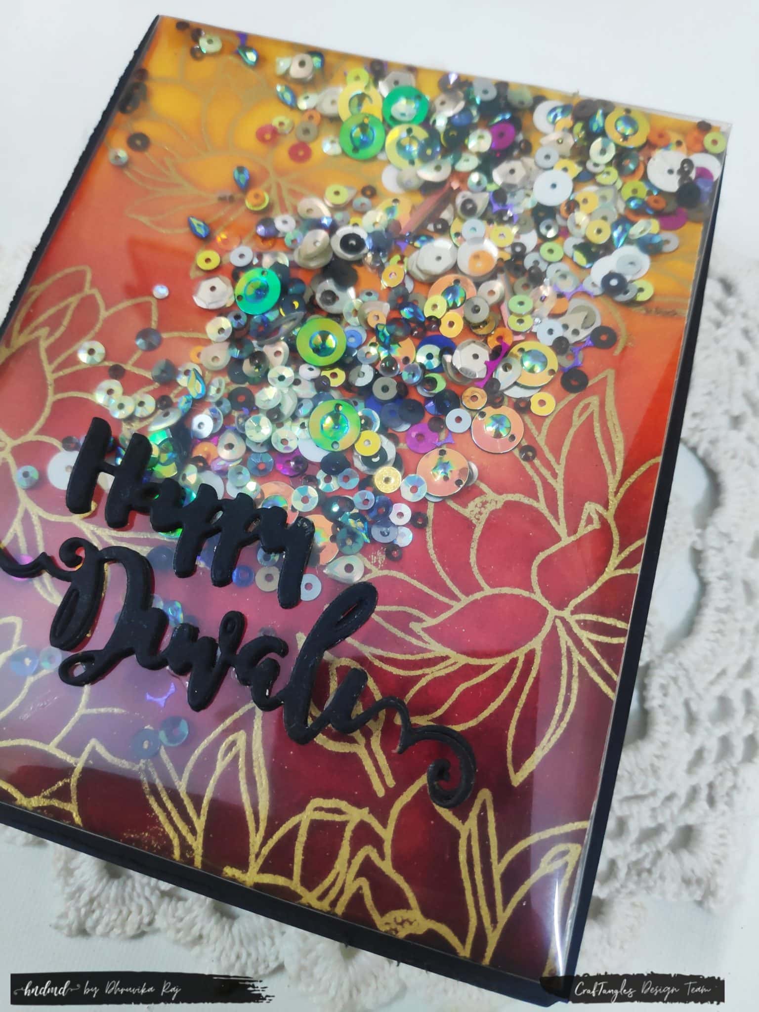 3 Stunning Diwali Cards Using Single Stamp-set 4