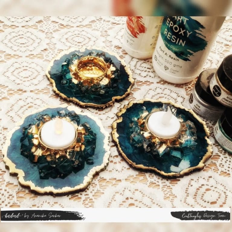 Beautiful Resin Diwali Diyas 3 Beautiful Resin Diwali Diyas 2