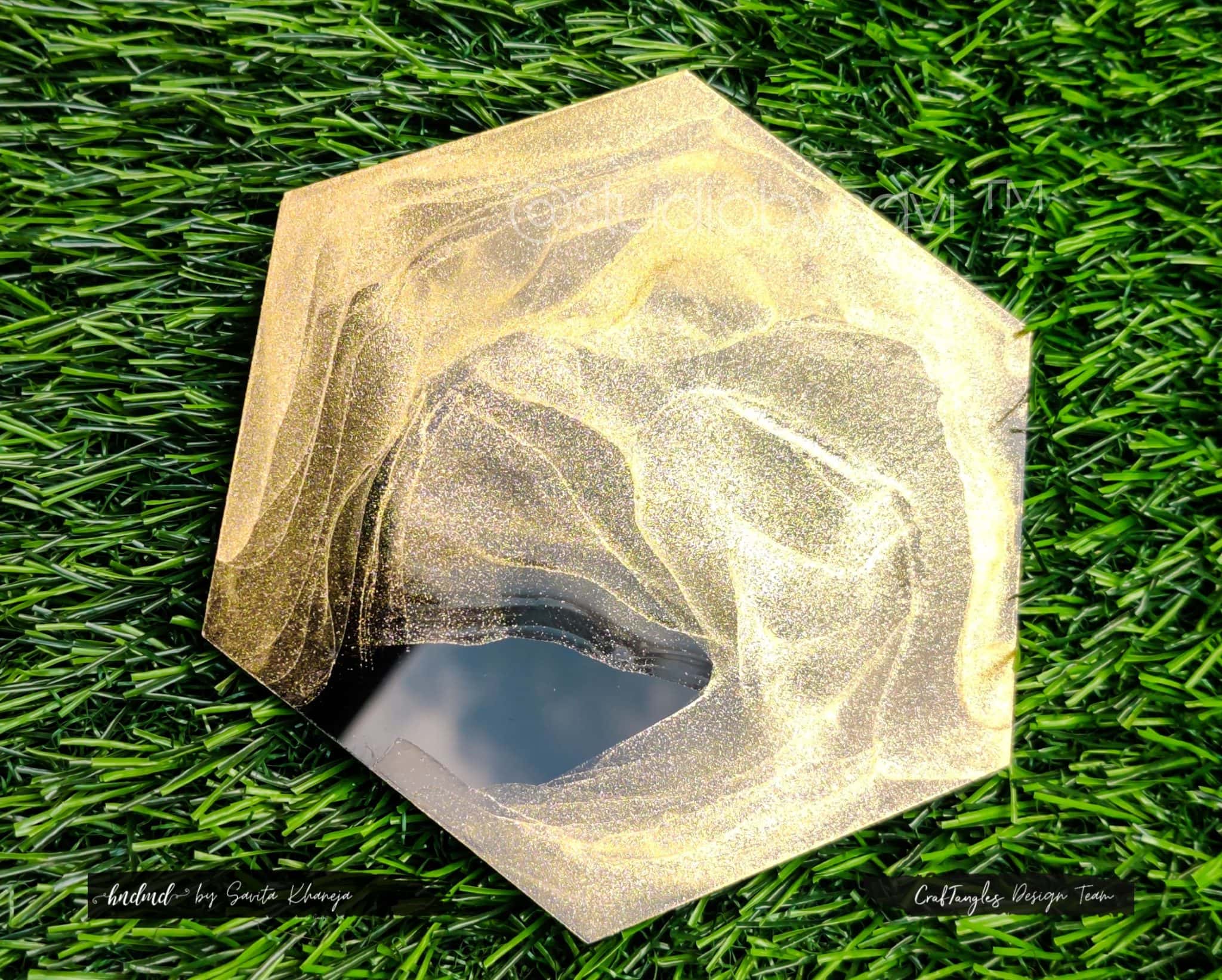 Beautiful Golden Coasters "Shining Waves" 2 Beautiful Golden Coasters "Shining Waves" 2