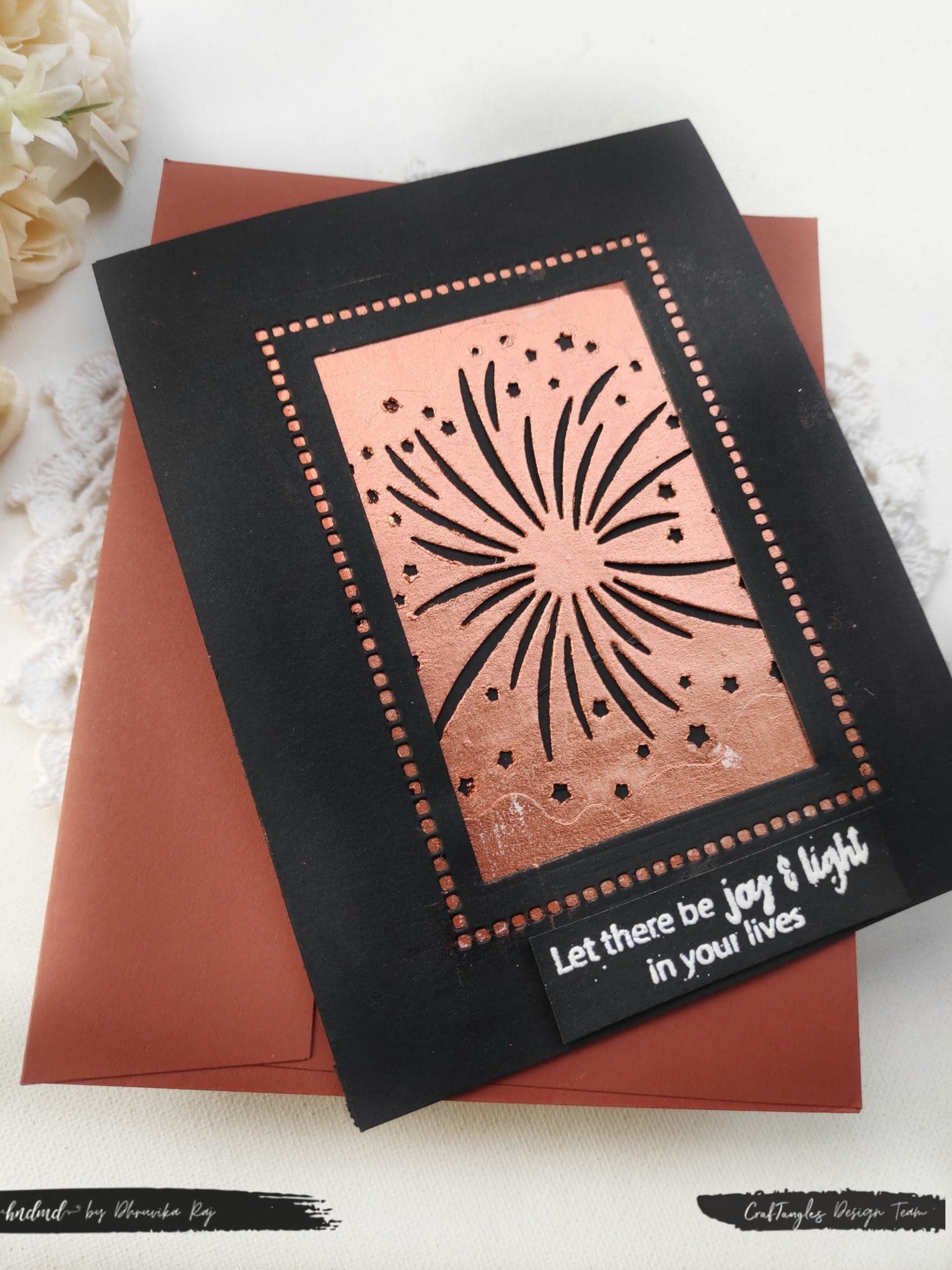 Bling It On: New Year Cards using Craftangles Metallic Mica Pigment Powders 3