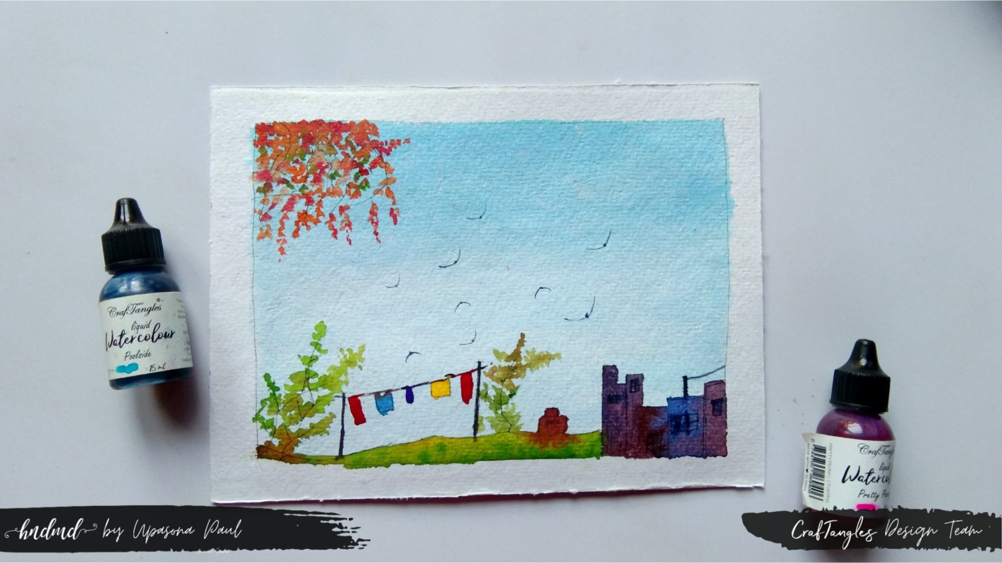 Beautiful 'One Fine Day' Watercolour Painting 1