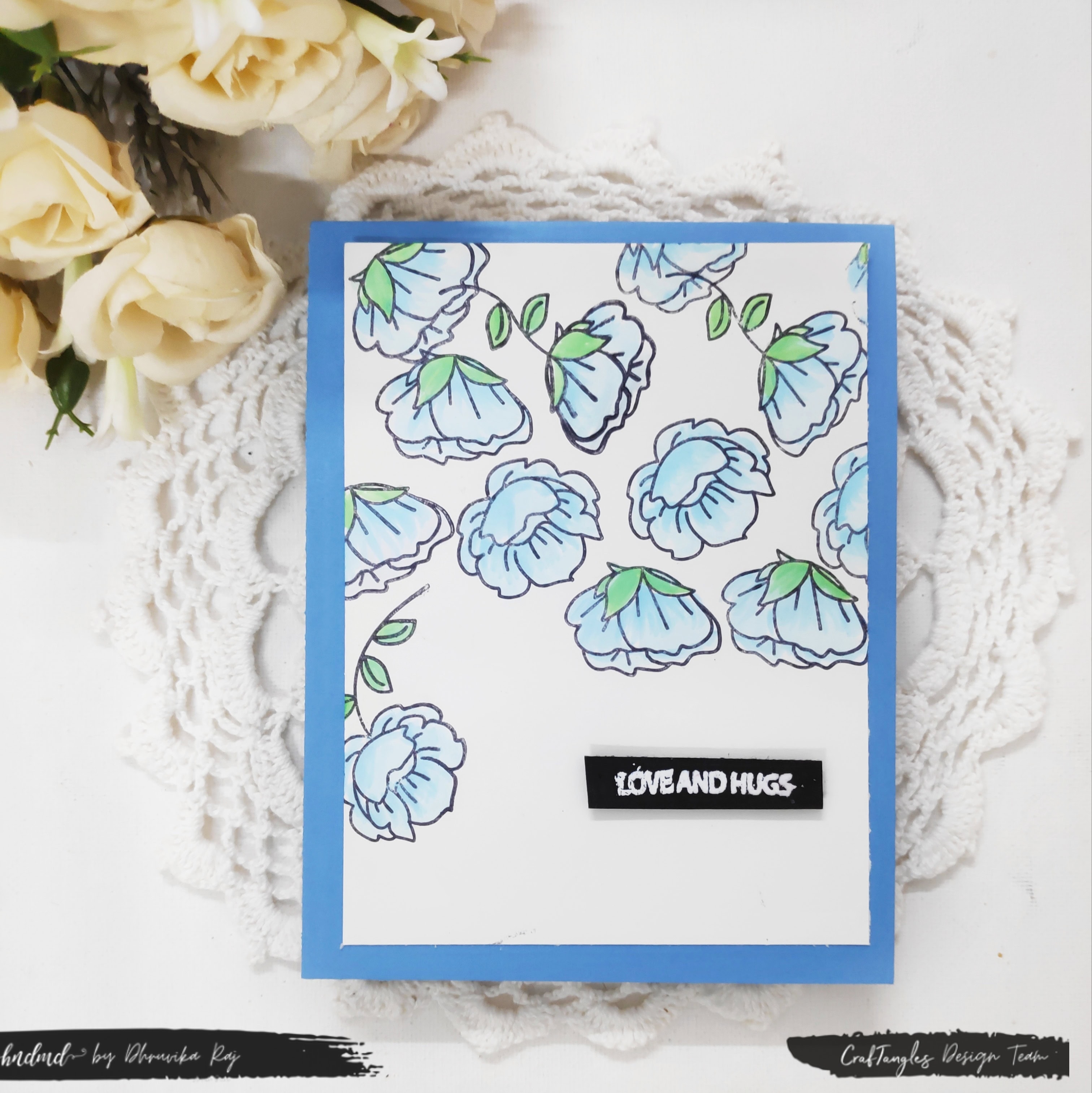 Beautiful 3 'Delicate Flower' Cards 3 delicate flower