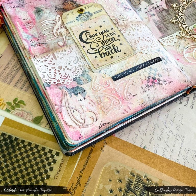 Romantic Vintage Style Art Journal Page 4 Romantic Vintage Style Art Journal Page 3