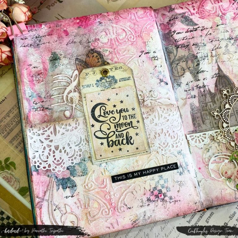Romantic Vintage Style Art Journal Page 3 Romantic Vintage Style Art Journal Page 2