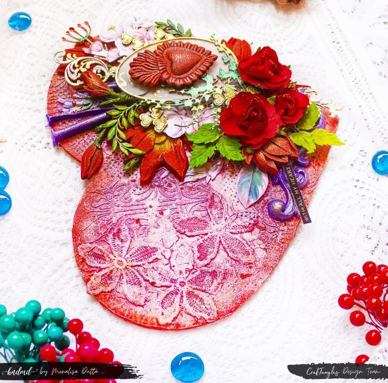 Beautiful 'Valentine Heart' Mixed Media Art 4 valentine heart