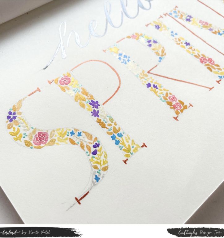 Stunning 'Hello Spring' Calligraphy Tutorial 3 Stunning 'Hello Spring' Calligraphy Tutorial 2
