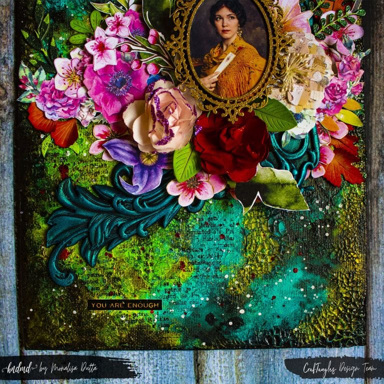 Beautiful Feminine Mixed Media Canvas 4 Beautiful Feminine Mixed Media Canvas 3